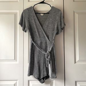 Striped V-Neck Romper